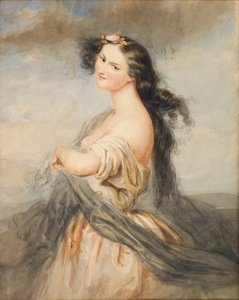Porträt von Juliette Drouet 1806-1883 von André Charles Voillemot