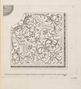 Entwurf für Parterre, aus Theatre des Plans et Jardinages, veröffentlicht 1652 von André Mollet
