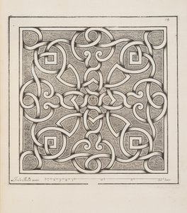 Entwurf für ein Parterre, aus Theatre des Plans et Jardinages, veröffentlicht 1652