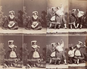 Eugénie Schlosser und Coralli von Andre Adolphe Eugene Disderi