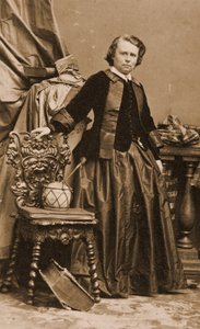 Porträt von Rosa Bonheur, ca. 1861 von Andre Adolphe Eugene Disderi