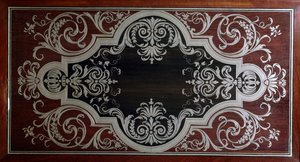 Dekoration auf der Innenseite der Ebenholzschranktür, von Andre-Charles Boulle, Frankreich von Andre Charles Boulle