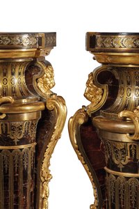 Paar Louis XIV Sockel von Andre Charles Boulle