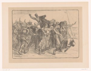 Bürger von Soldaten vertrieben