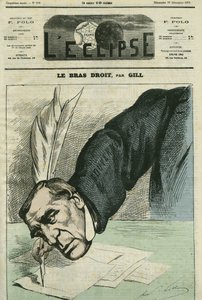 Barthelemy Saint-Hilaire (1805-1895), französischer Philosoph, Journalist und Staatsmann. Titelblatt in „L
