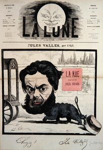 Karikatur von Jules Valles, Titelillustration aus der Zeitschrift 