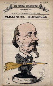 Karikatur von Emmanuel Gonzales 1815-1887 aus 