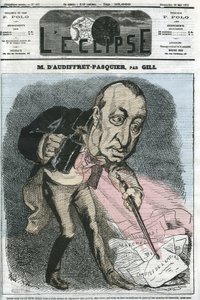 Edme Armand Gaston, Herzog von Audiffret-Pasquier (1823-1905), französischer Politiker. Titelblatt in „L