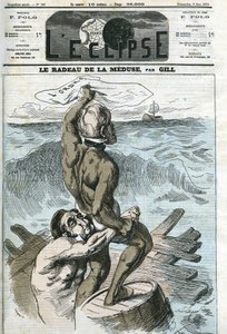 Eugene Rouher (1814-1884) und Clement Duvernois (1836-1879), französische Politiker. Titelbild in „L