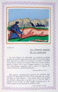 Die Deutschen setzen Chlorgas ein, Ypern, 22. April 1915