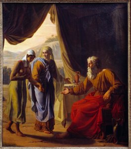 Sarah stellt Agar Abraham vor von Andre Jacques Victor Orsel
