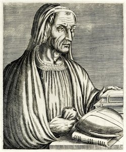 Gregor von Tours, aus „Wahre Porträts“ von André Thévet, veröffentlicht 1594