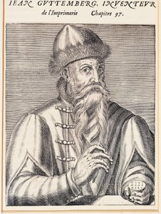 Porträt von Johann Gutenberg (Mainz, ca. 1394-1399-Mainz)