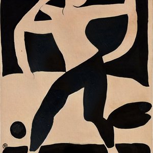 Dynamische abstrakte Figur