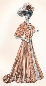 Eine Katalogillustration einer edwardianischen Dame, ca. 1908