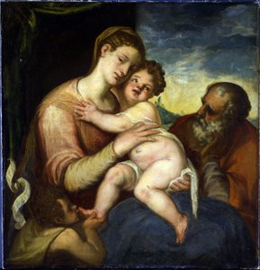 Die Heilige Familie mit Johannes dem Täufer