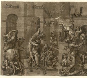 Raub der Sabinerinnen von Andrea Andreani