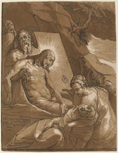 Die Grablegung von Andrea Andreani after Raffaello Motta