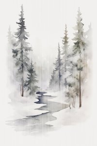 Gelassener Winterwaldstrom von Andrea Haase