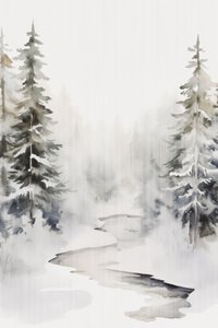 Verschneiter Waldstrom von Andrea Haase