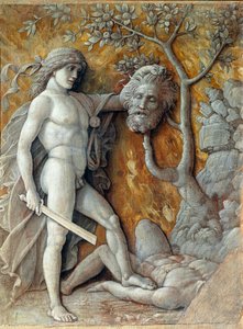David hält Goliaths Kopf von Andrea Mantegna