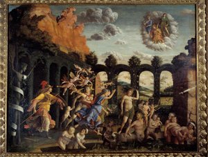 Minerva vertreibt die Laster aus dem Garten der Tugend von Andrea Mantegna