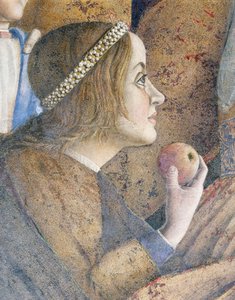 Paola Gonzaga (Detail) von Andrea Mantegna