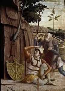 Die Auferstehung, Detail der Predella des Altarbildes von San Zeno
