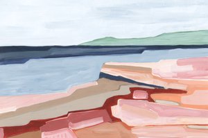 Schichten von Land, 2023 (Acryl auf Papier)