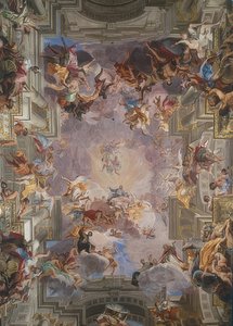 Der heilige Ignatius in der Glorie von Andrea Pozzo
