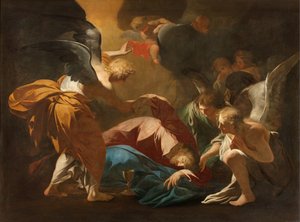 Mailand, Kirche San Francesco da Paola, Andrea Pozzo, Die Engel unterstützen Jesus im Garten Gethsemane