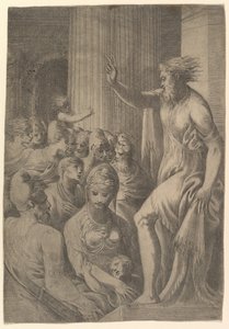 Der heilige Paulus predigt in Athen, ca. 1548-53