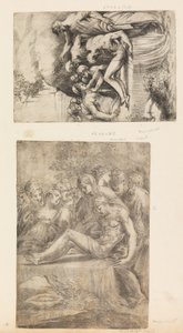 Die Beweinung Christi, ca. 1545-50 von Andrea Schiavone