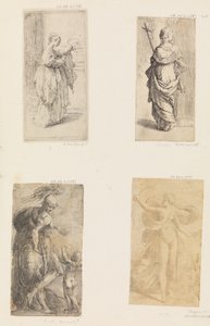 Zwei Frauen, Mars und Amor, Diana, ca. 1536-38