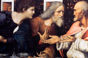 Abtei (Abdij van Tongerlo). Das letzte Abendmahl. 1506-1507. (Detail)