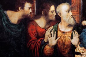 Abtei (Abdij van Tongerlo). Das letzte Abendmahl. 1506-1507. (Detail)