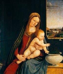 Madonna und Kind oder Madonna der Nelken
