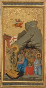 Szenen aus der Passion Christi: Der Abstieg in die Vorhölle [rechtes Panel] von Andrea Vanni