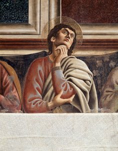 Das letzte Abendmahl, Detail von Thomas