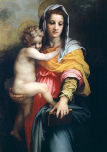 Madonna mit Kind (Detail) von Andrea del Sarto