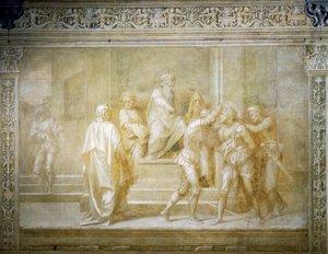 Johannes der Täufer wird auf Befehl des Herodes gefangen genommen