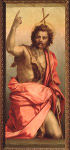 Johannes der Täufer, Altarbild der Heiligen Agnes (1525-1528) von Andrea del Sarto