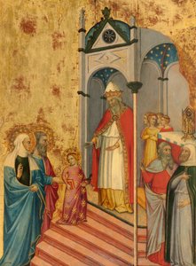Die Darstellung der Jungfrau im Tempel, ca. 1400-1405 von Andrea di Bartolo