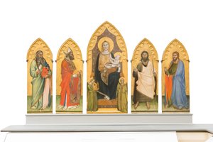 Madonna und Kind auf dem Thron mit Heiligen