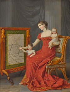 Prinzessin Augusta von Bayern (1788-1851), Herzogin von Leuchtenberg, mit ihren Töchtern Joséphine und Eugénie von Andrea the Elder Appiani
