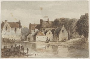 Häuser an einem Kanal von Andreae (signed by artist)