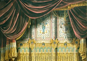 Skizze für den Vorhang des Michael-Theaters in Sankt Petersburg von Andreas Leonhard Roller