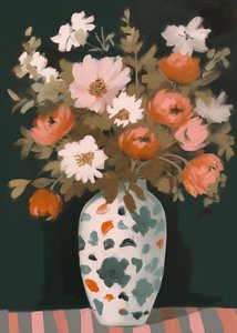 Lebendige Blumen in Vase