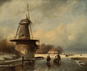 Winterlandschaft von Andreas Schelfhout