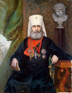Porträt von Metropolit Antonius von Sankt Petersburg, 1846-1912, 1911